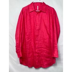 Sea Level Swim Australia Women's Size Small Choral Swim Suit Cover Up 100% Linen